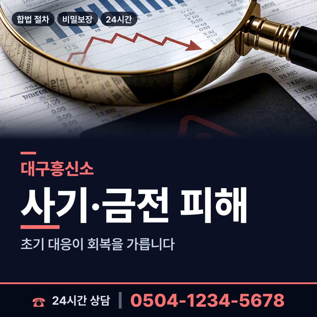 대구 상인1동 사기범찾기 상담 안내