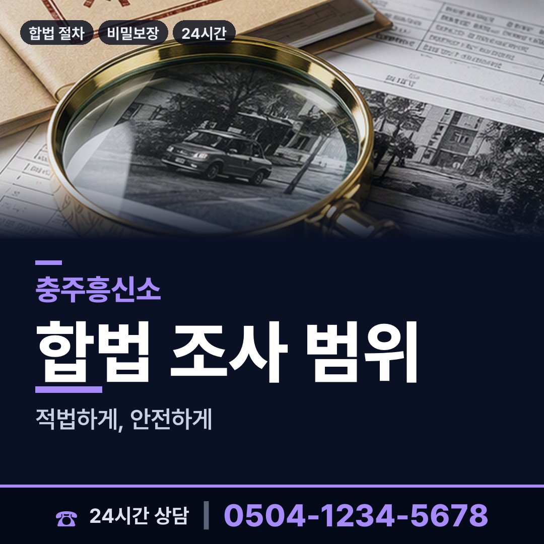 충주 문화동 신원조회 상담 안내